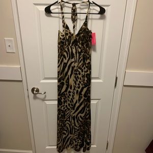 Leopard print maxi dress